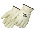 Insulated Standard Grain Pigskin Driver Gloves w/ Fleece Lining